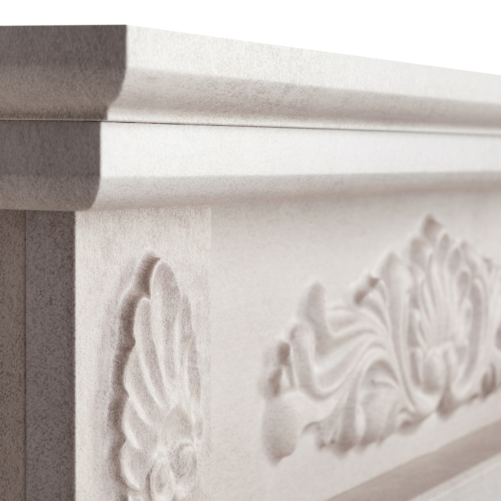 Каминокомплект Real Flame Adelaida WT с очагом Fobos Lux Black RC