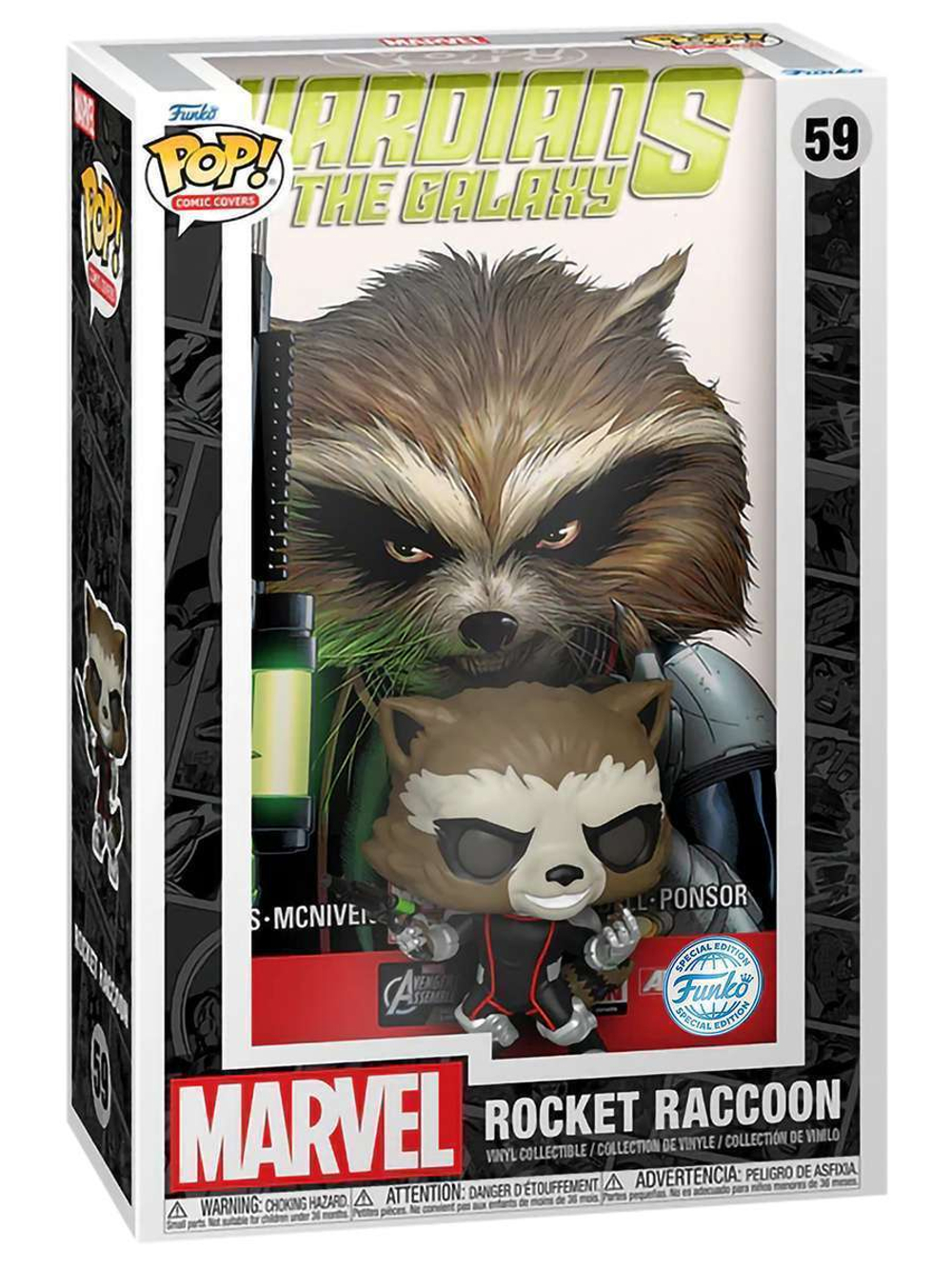 Фигурка Funko POP! Comic Covers Marvel Guardians of the Galaxy Rocket Raccoon (Exc) (59) 81839