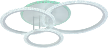 Светодиодная люстра 90W+8W 3000К-6000К RGB 8447/3 WHT белый Profit Light