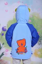 DAY S3104 Куртка для мальчика голубой/синий/салат