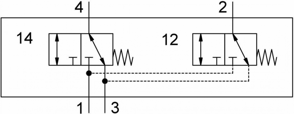 Распределитель для монтажа на лицевой панели Festo SV/O-3-PK-3X2