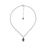 Колье Ciclon с муранским стеклом и серебряным покрытием B182856-32 R/S