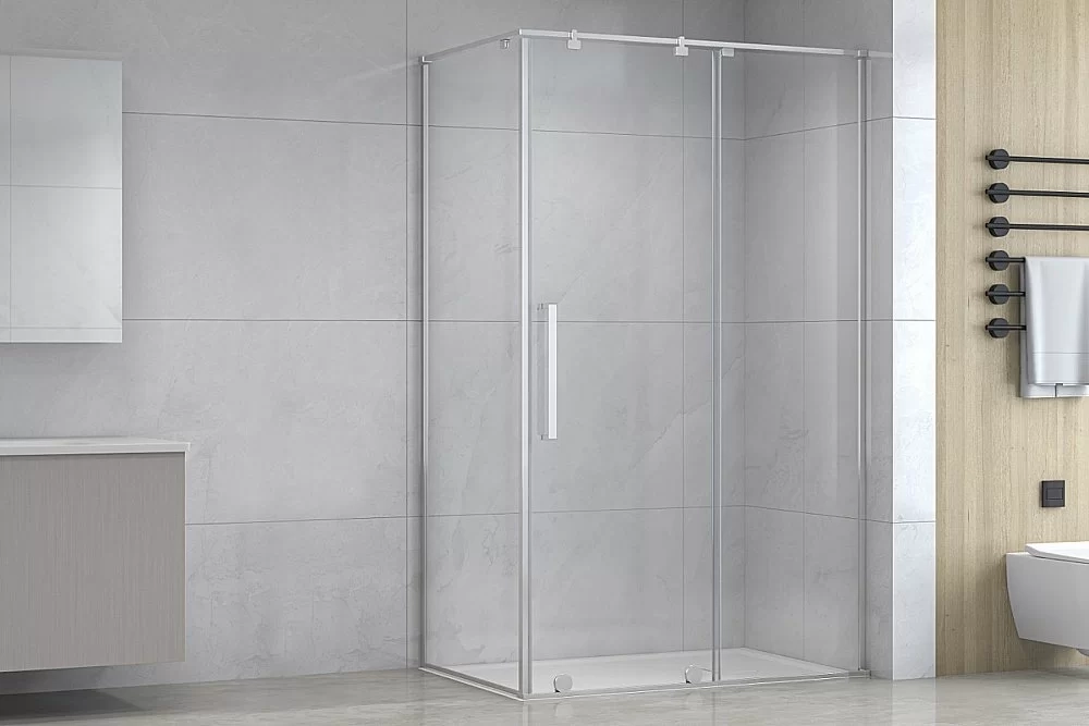 Душевой уголок Royal Bath BERN-S 140х80 RB8140-T-CH стекло прозрачное/профиль хром