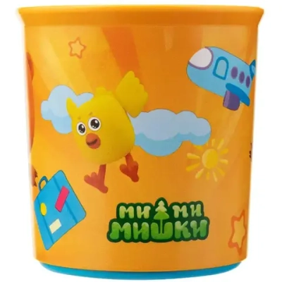 Кружка пластиковая 200мл «МИ-МИ-МИШКИ» оранжевый