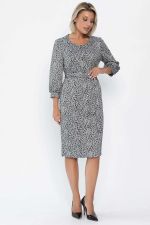 Платье Феличита (черное/лео) П14034-19М LT Collection