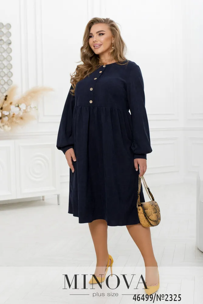 Платье 2325-темно-синий Minova