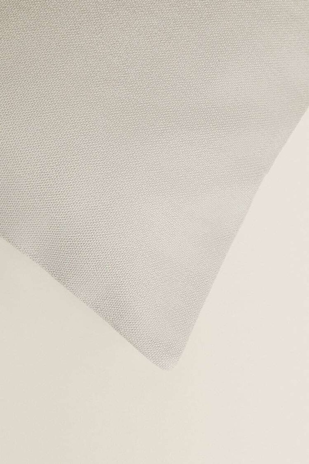 ZARA HOME ОДНОТОННЫЙ ЧЕХОЛ ДЛЯ ДЕКОРАТИВНОЙ ПОДУШКИ, СВЕТЛО-СЕРЫЙ