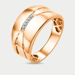 Кольцо для женщин из розового золота 585 пробы с фианитами (арт. 900551-1102)
