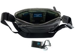 Сумка мужская Piquadro Link черный кожа и ткань (CA1591LK/N)