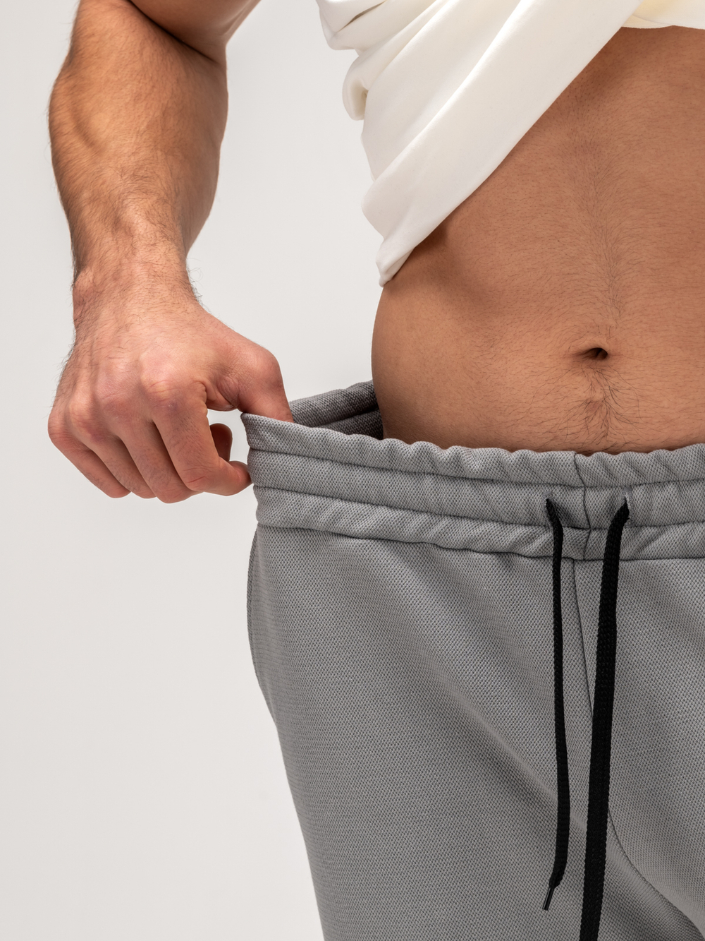 Брюки спортивные прямые теплые. Грей