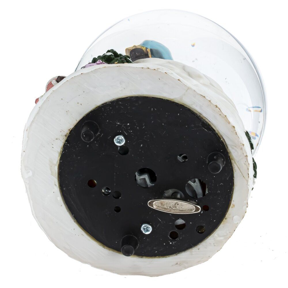 GAEM Фигурка декор в стекл шаре "Санта" (муз с ключ), D10 см, L10 W10 H14 см