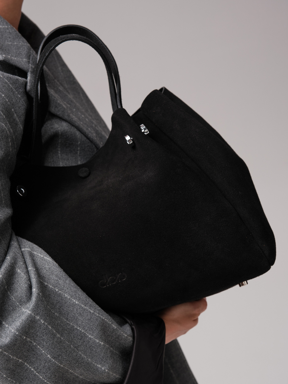 Женская замшевая сумка с матрешкой DBR 31210 черный