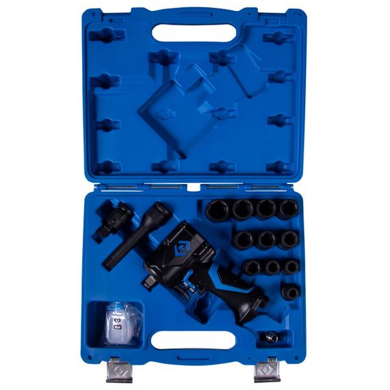 Гайковерт пневматический ударный KING TONY 1/2&quot;, 678 Нм, с комплектом головок, 16 предметов