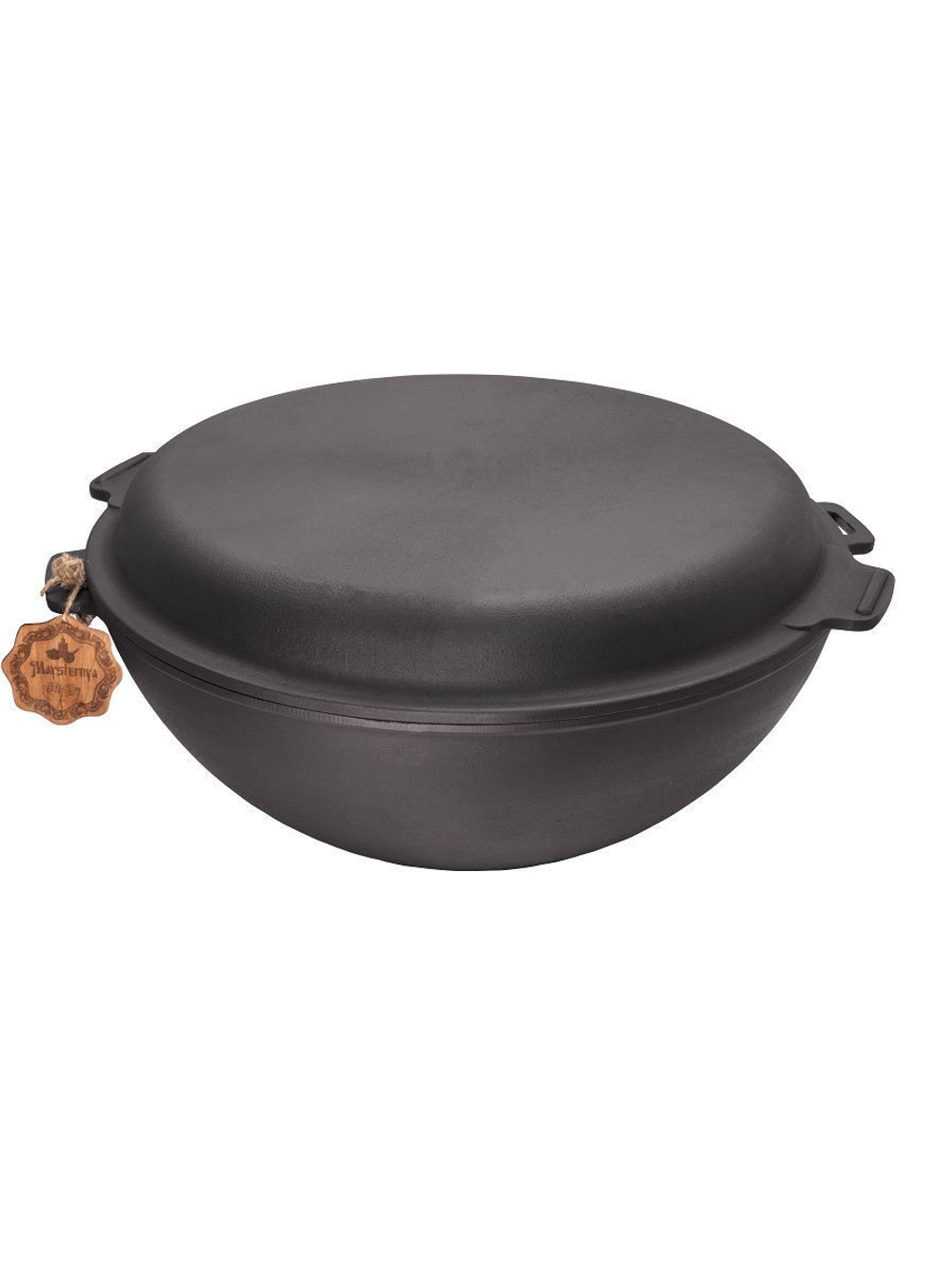 T405СР Казан узбекский WOK 8л, 340*152 с крышкой-сковородой