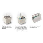 Система хранения в базу 900 (2 ведра + 2 контейнера), отделка белая