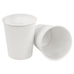 Стакан одноразовый бумажный 250/273 мл, D 80 мм, белый, КОМПЛЕКТ 1000 шт., холодное/горячее, WELDAY (ВЭЛДЭЙ), 702689