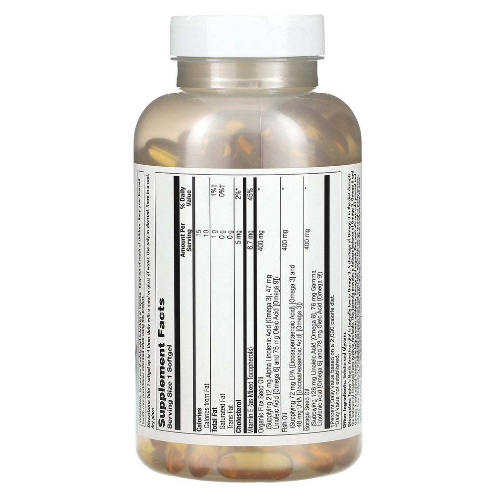 KAL, Ultra Omega 3-6-9, 200 мягких таблеток