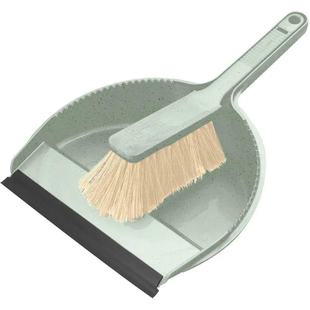 Комплект щетка-сметка Greenland с квадратным совком (зеленый флэк) (комплект 8 шт)