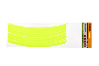 Леска для триммера, "зубчатый квадрат" нарезанная 3 мм х 30 см, 50 шт Flex cord Denzel