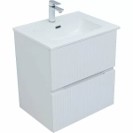 Тумба с раковиной Aquanet Джейн 60 313284 белая матовая