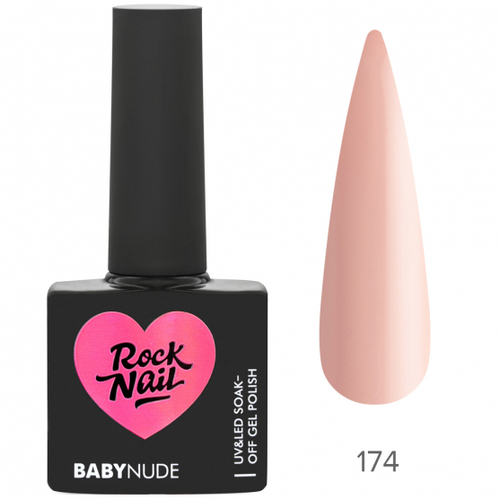 RockNail Гель-лак BabyNude 174 Creme Brulee, 10 мл