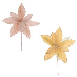 GAEM Цветок искусственный "Пуансеттия", L31 W31 H38 см, 2в.