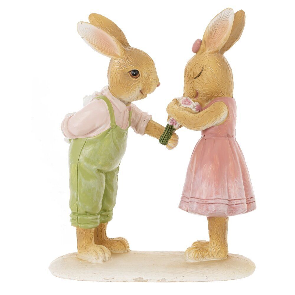 GAEM Фигурка декоративная "Зайцы", L11 W5 H13 см