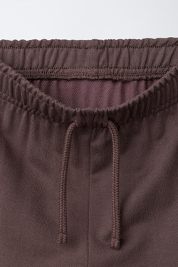 ZARA БРЮКИ FLARE ИЗ МЯГКОЙ ТКАНИ, КОРИЧНЕВЫЙ