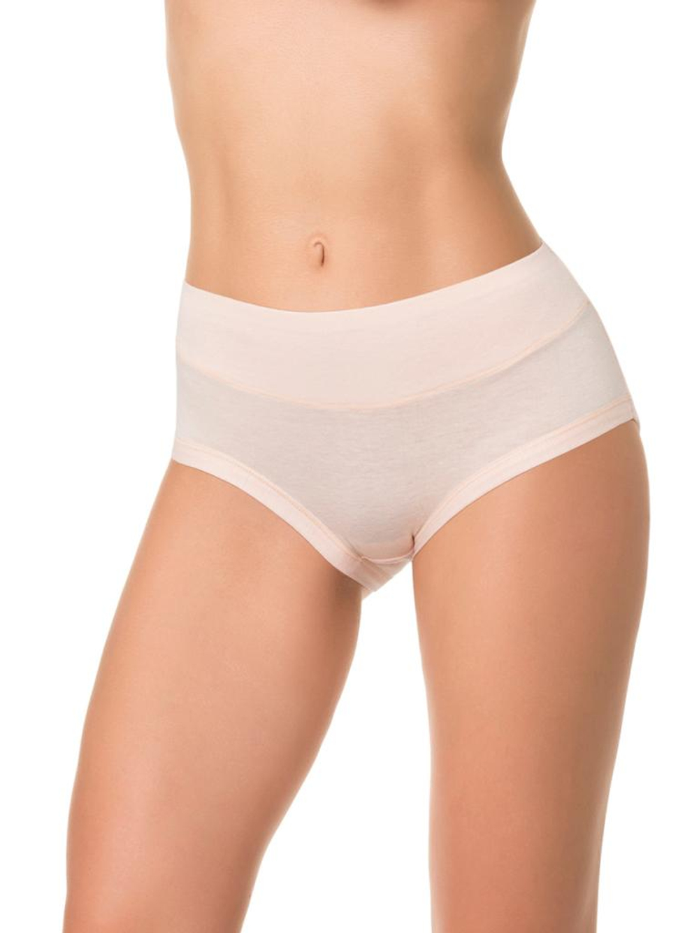 Трусы с высокой линией талии (Размер: XXXL) (Цвет: грязно-розовый)