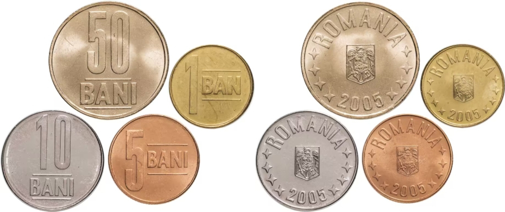 Румыния 2005-2017 Набор 4 монеты UNC