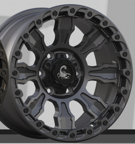 Диск колёсный кованый AGILITY FORCE UT728 R17 8,0 ET0 Matte Gunmetal