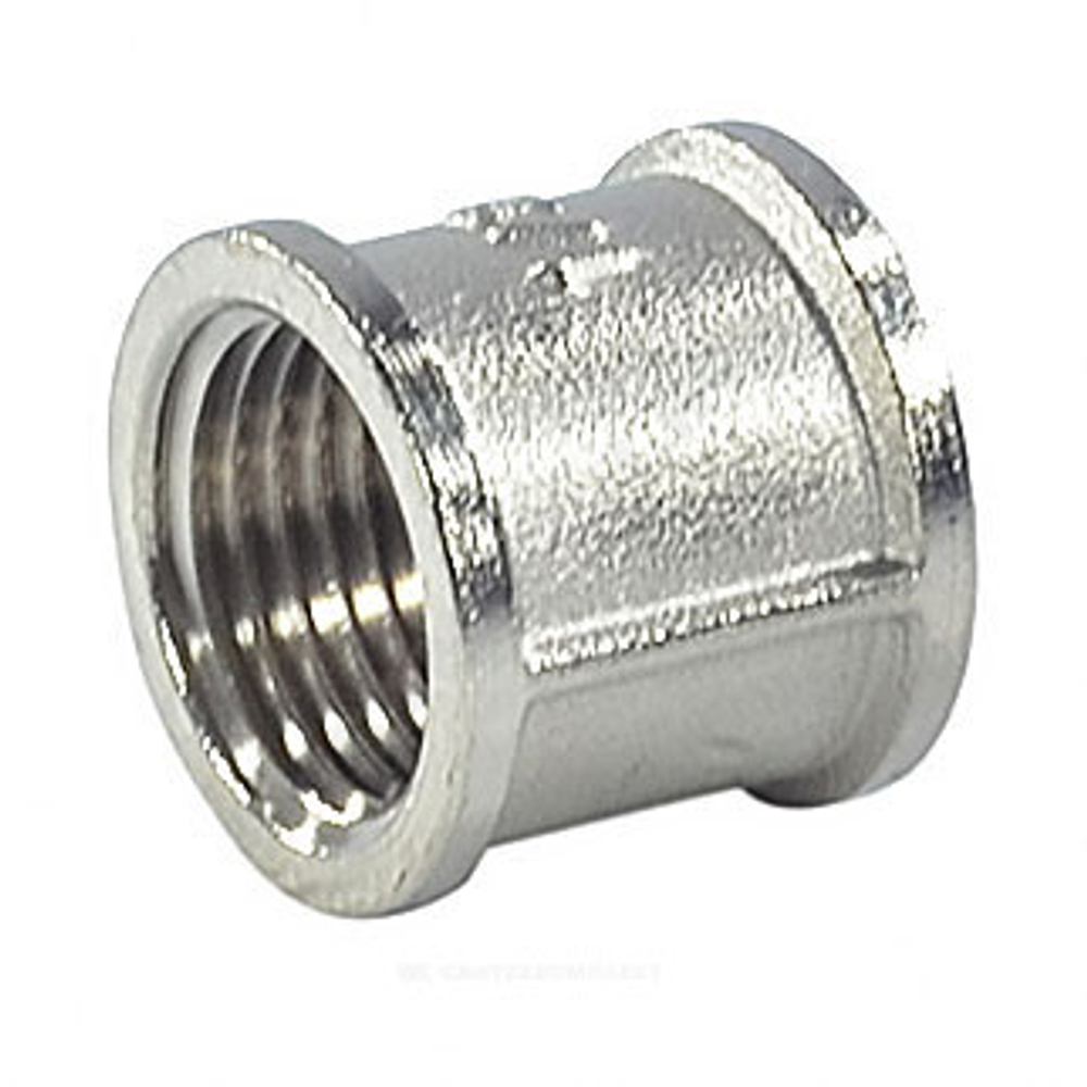 Муфта латунь никель Ду 40 (1 1/2") ВР/ВР SantechSystems