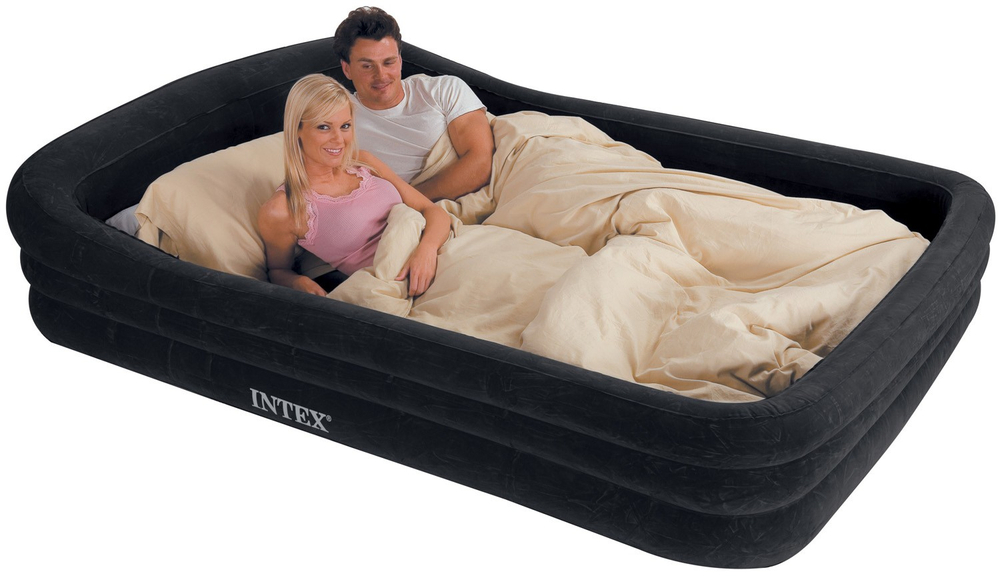 Надувная кровать Intex Queen Rising Comfort, 180x241x56см.