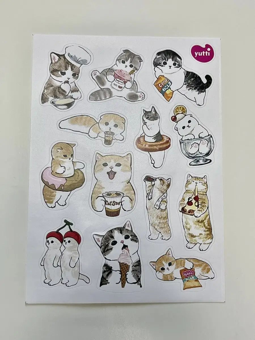 Наклейки детские на телефон стикеры на карту Котики