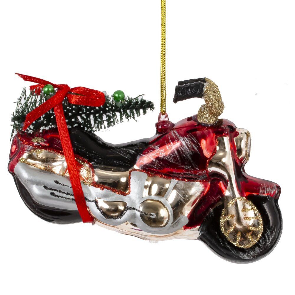 GAEM Украшение новогоднее "Мотоцикл", L12 W3 H7 см