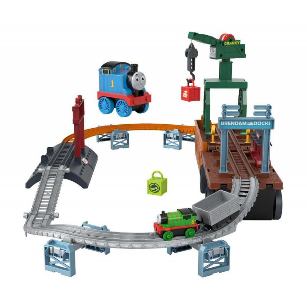 Fisher-Price Thomas and Friends - Tomek Transformation Extendable Set 2in1 + Piotr GXH08 Locomotive