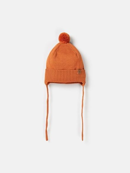 Шапка хлопковая на подкладе "Терракот" 0+