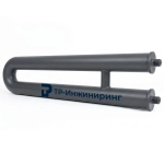 Регистр отопления РЗП-2x159x4,0-8000 двухрядный змеевиковый с плоскими заглушками