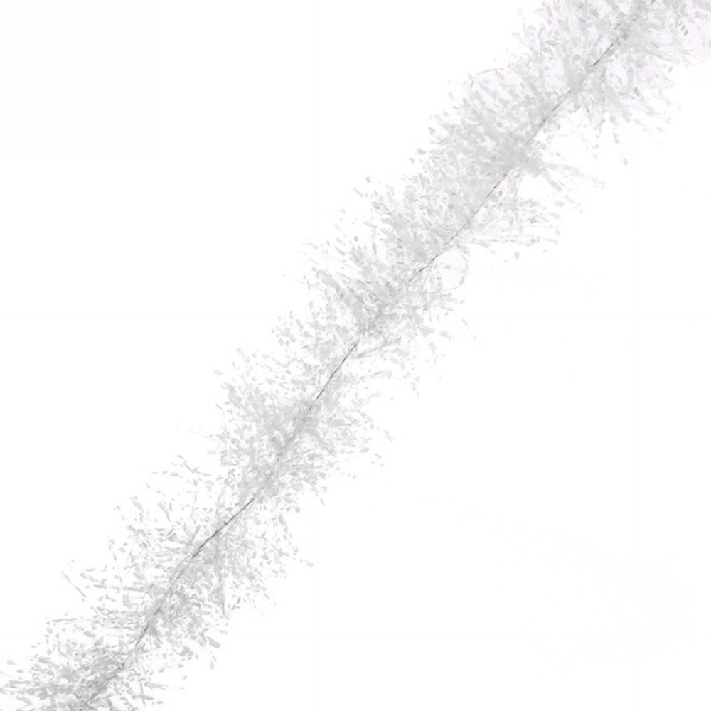 Мишура 2м 5см «Белый снег» белый