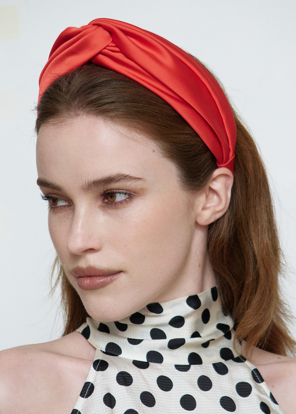 Ободок-узел красный