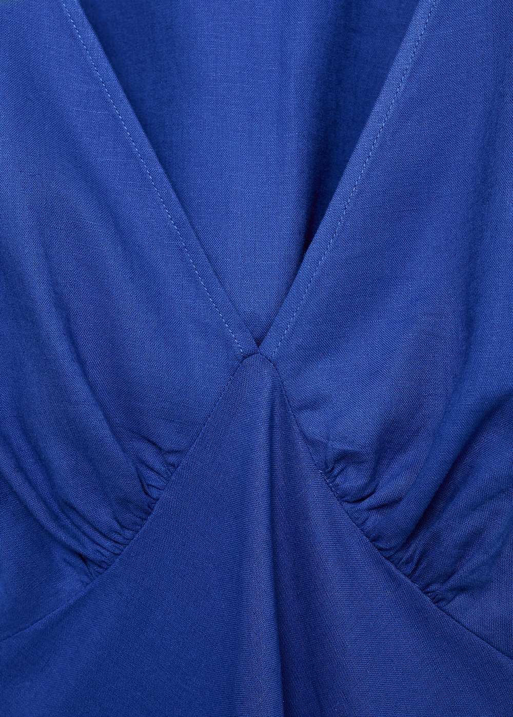 Льняное платье с цветами