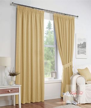 Длинные шторы. Палермо (топленое молоко). Плотные шторы канвас.