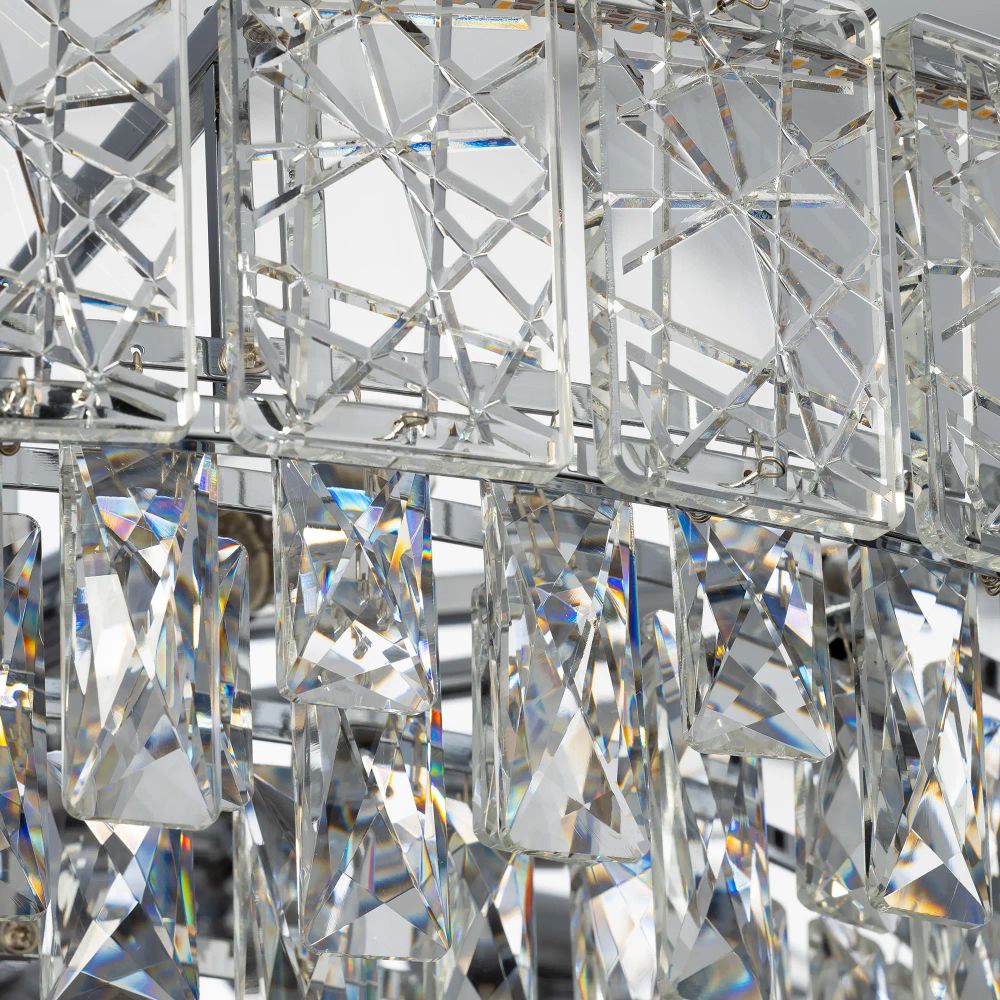 Citilux SAGRADA CL317281 Люстра хрустальная подвесная Хром