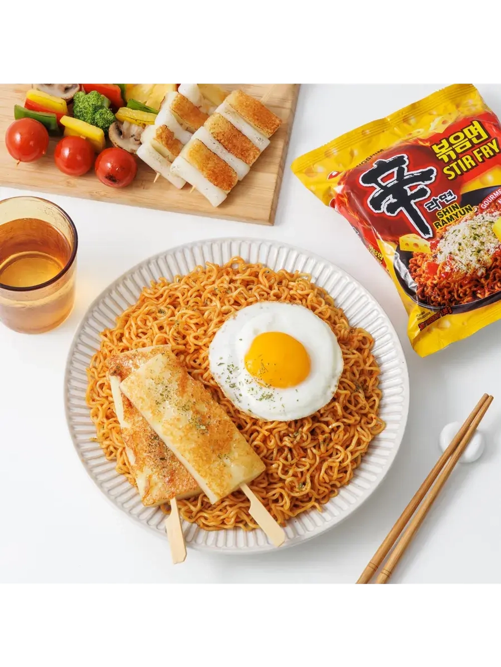 Лапша жареная с сыром Shin Ramyun Stir Fry 136 г * 10 шт