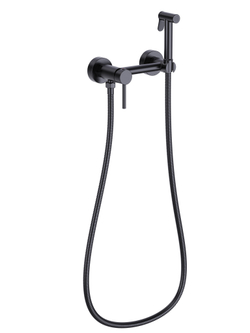Гигиенический душ STWORKI Эстерсунд S31155BK со смесителем, матовый черный