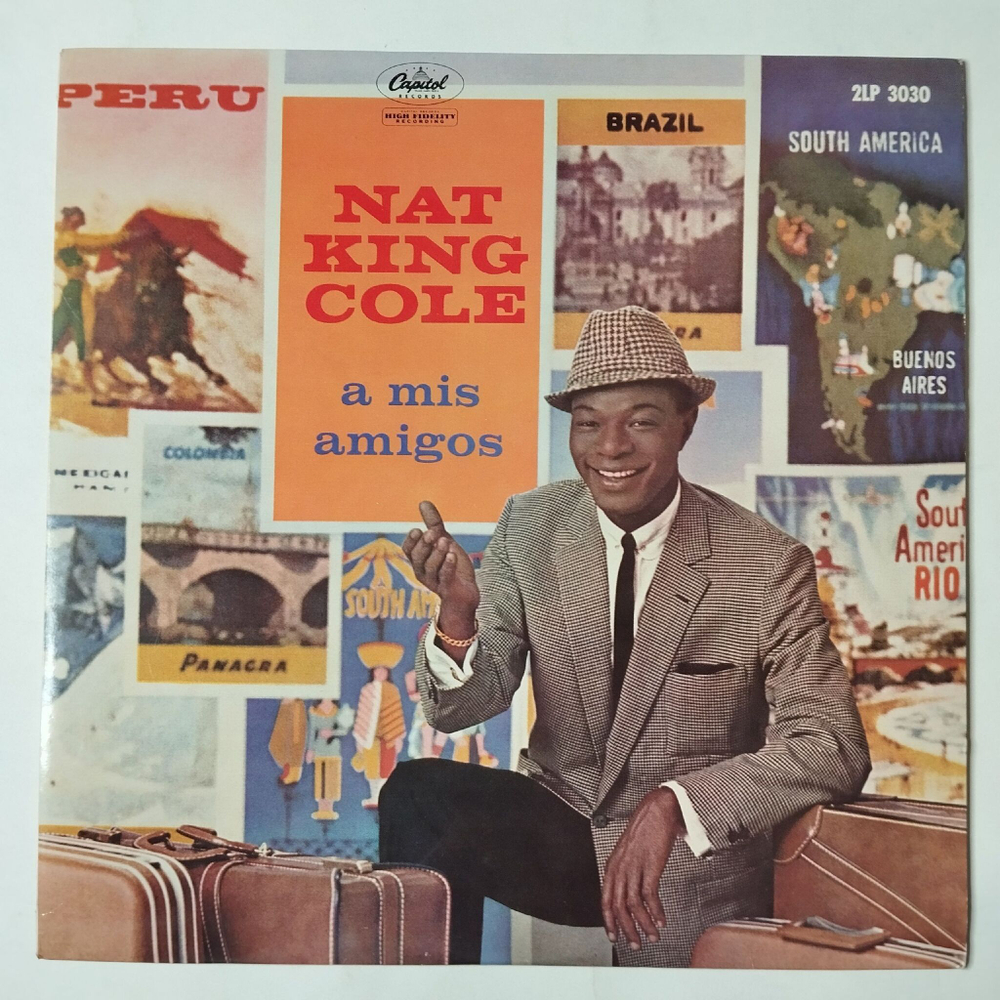 Винтажная виниловая пластинка LP Nat King Cole A Mis Amigos (Japan 1966) (No obi)
