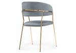 Стул на металлокаркасе Woodville Kamelia gold, gray