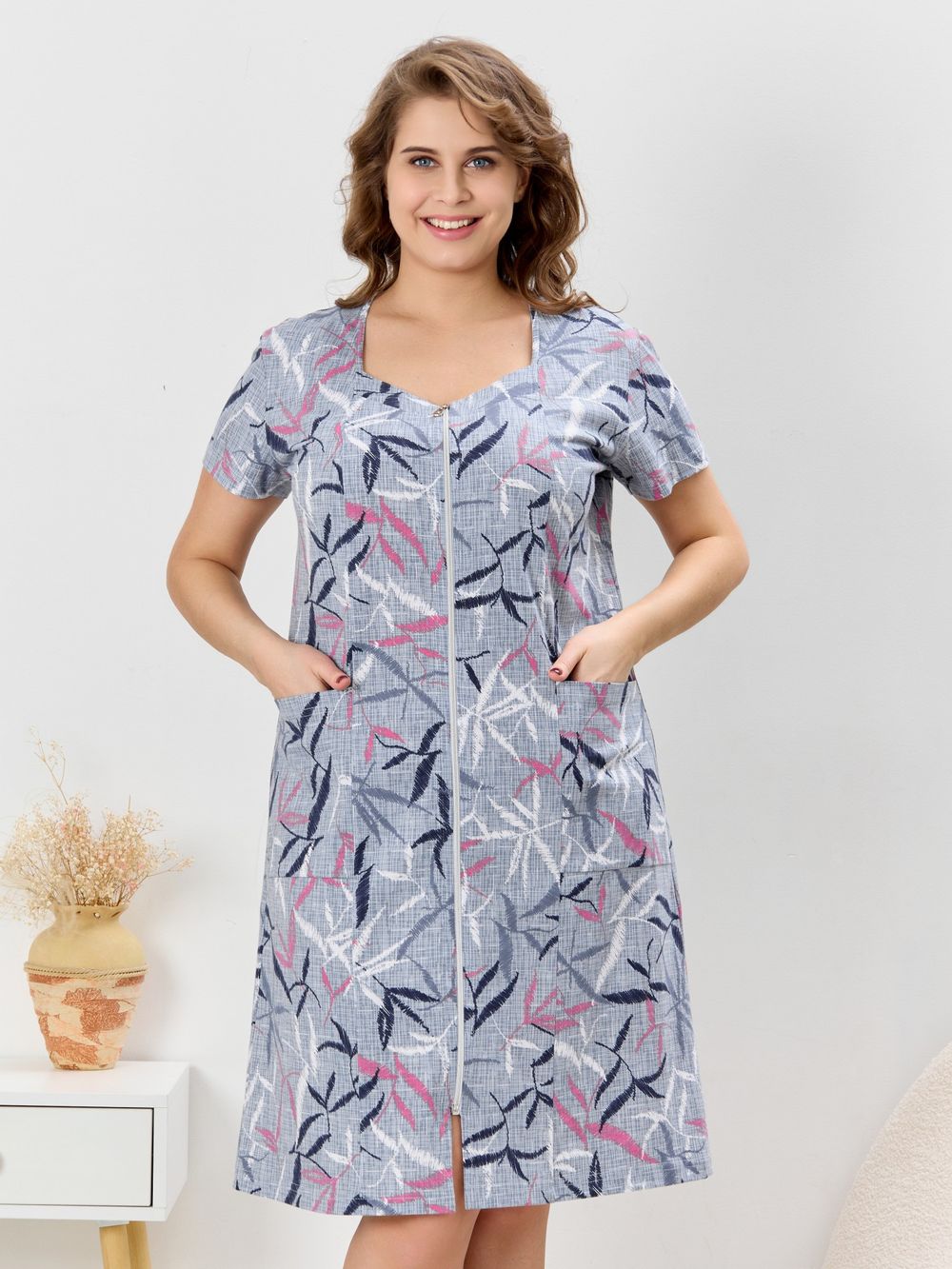 Халат Канон-1 Виотекс СЕРЫЙ