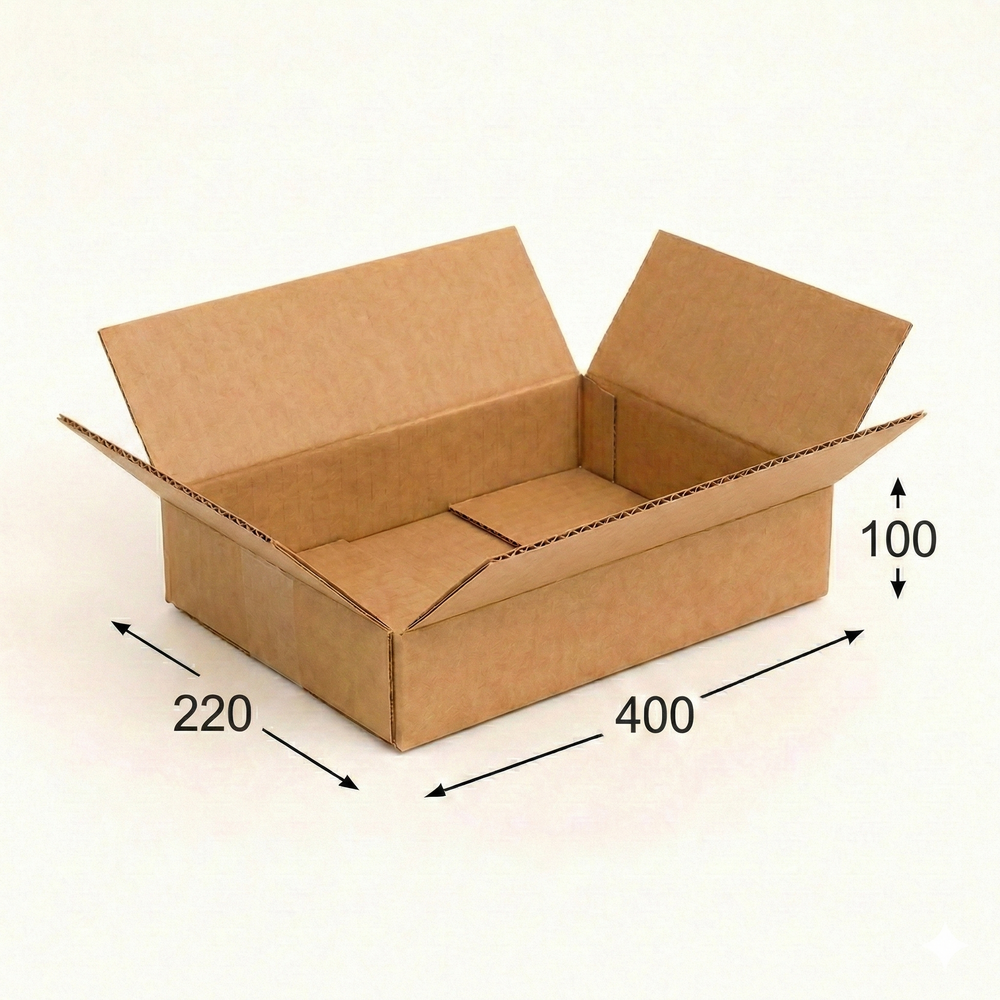 Коробка картонная 400x220x100 мм