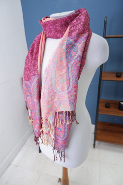 Палантин кашемировый разноцветный